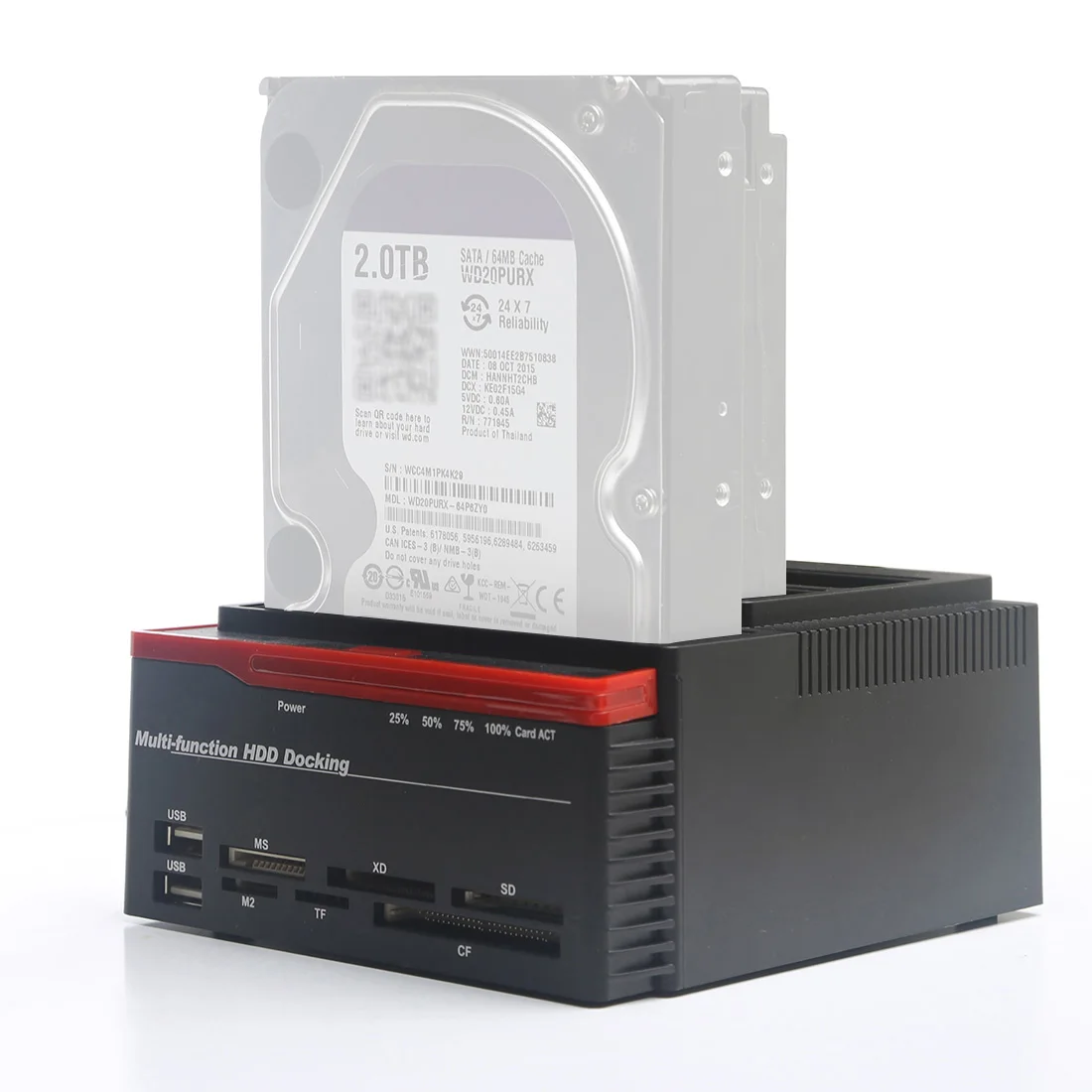 2," /3,5" USB 3,0 до 2 SATA порта 1 IDE порт внешний HDD жесткий диск Док-станция кард-ридер USB3.0 концентратор с OTB/OTC