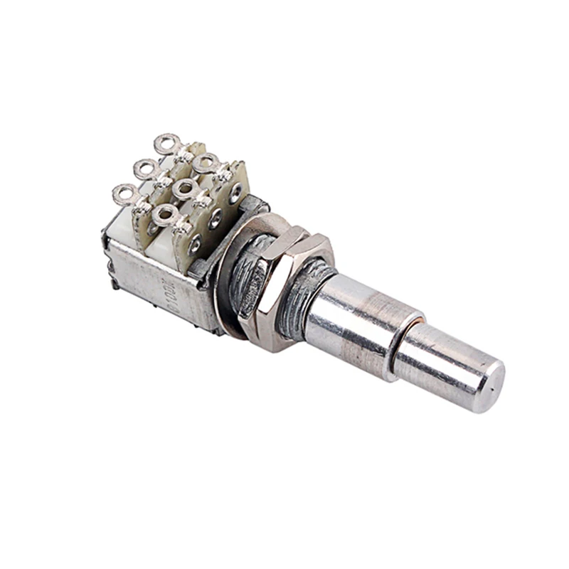 Guitar Bass Mini Dual Pots Stacked Concentric Potentiometer W/ Center Detent B100K | Спорт и развлечения