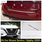 Передняя накладка на капот автомобиля, накладка на заднюю дверь, задние ворота, Накладка для Nissan Sentra  Sylphy 2020 2021, аксессуары из нержавеющей стали