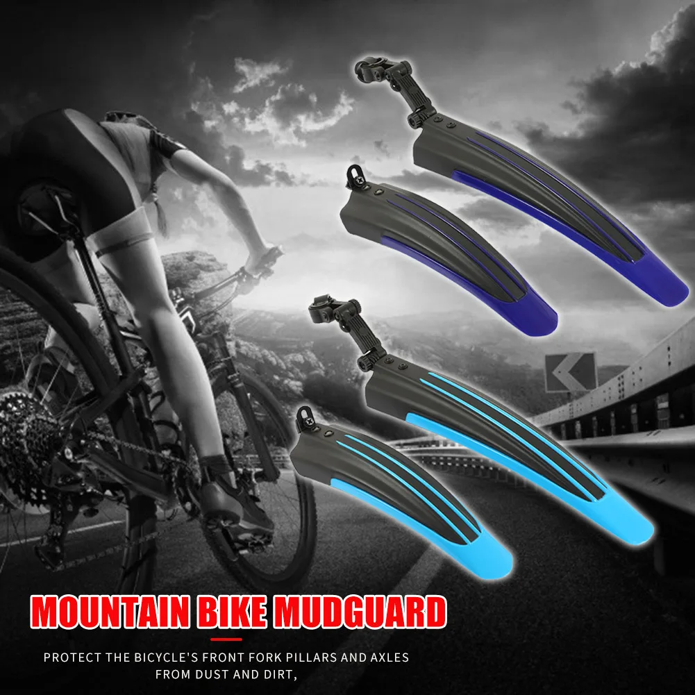 

2x Mountain Bicycle Splash Fender Guard Rear Front Mudguard for 20-26 inch Bike Road Bike Mudguard Front Rear