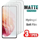 3-1 шт. матовая гидрогель мягкая пленка для Samsung Galaxy S21 Plus Ultra 5G защита для экрана с полным покрытием на S 21 21 плюс 21 Ультра s20 +