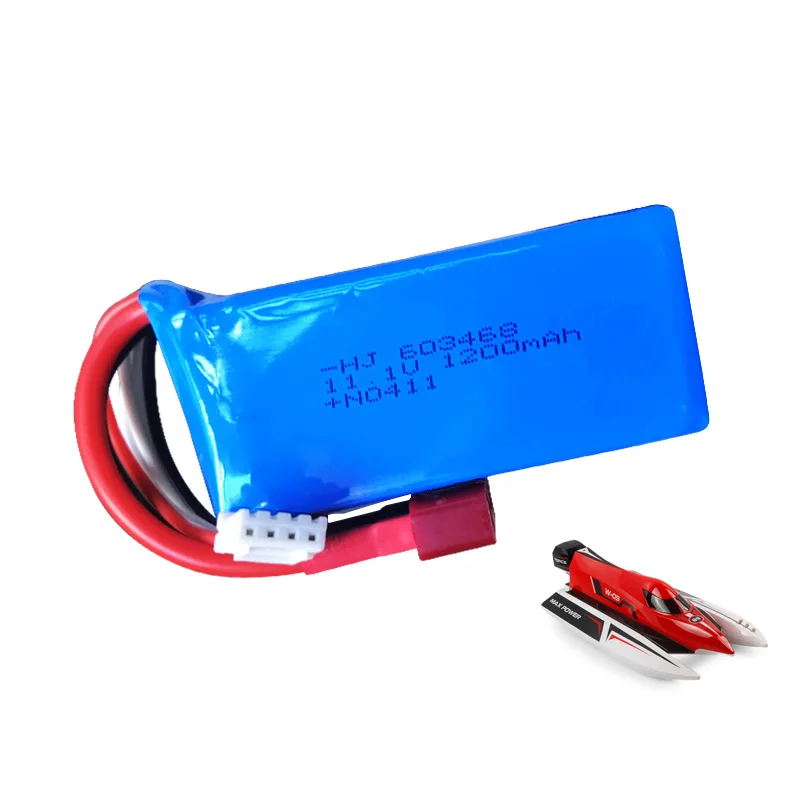 

11.1V 1200mAh 30C 3S Lipo Battery for WLtoys WL915 Rc Boat High Speed Vehicle F1 Racing Boat Parts RC Battery