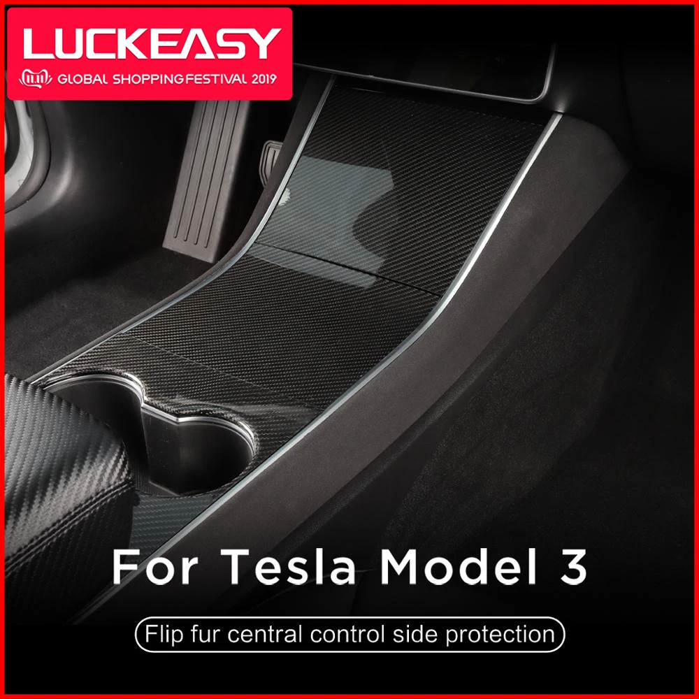 LUCKEASY модификация интерьера автомобиля для Tesla модель 3 и Y 2017 2020 поворот мех