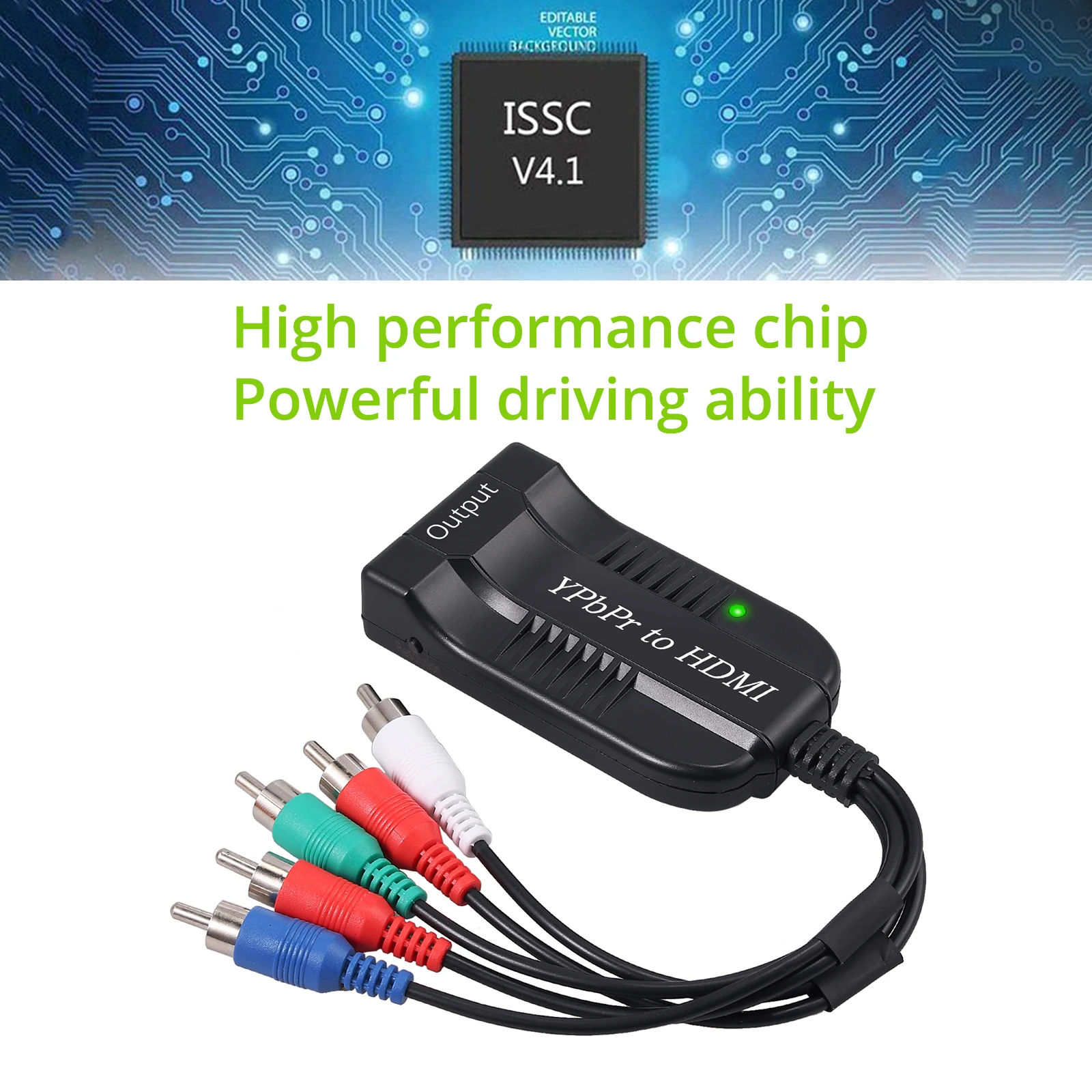 LiNKFOR YPBPR RGB компонентный видео аудио к HDMI конвертер мужской адаптер для PS3 xbox 360 HDTV PC