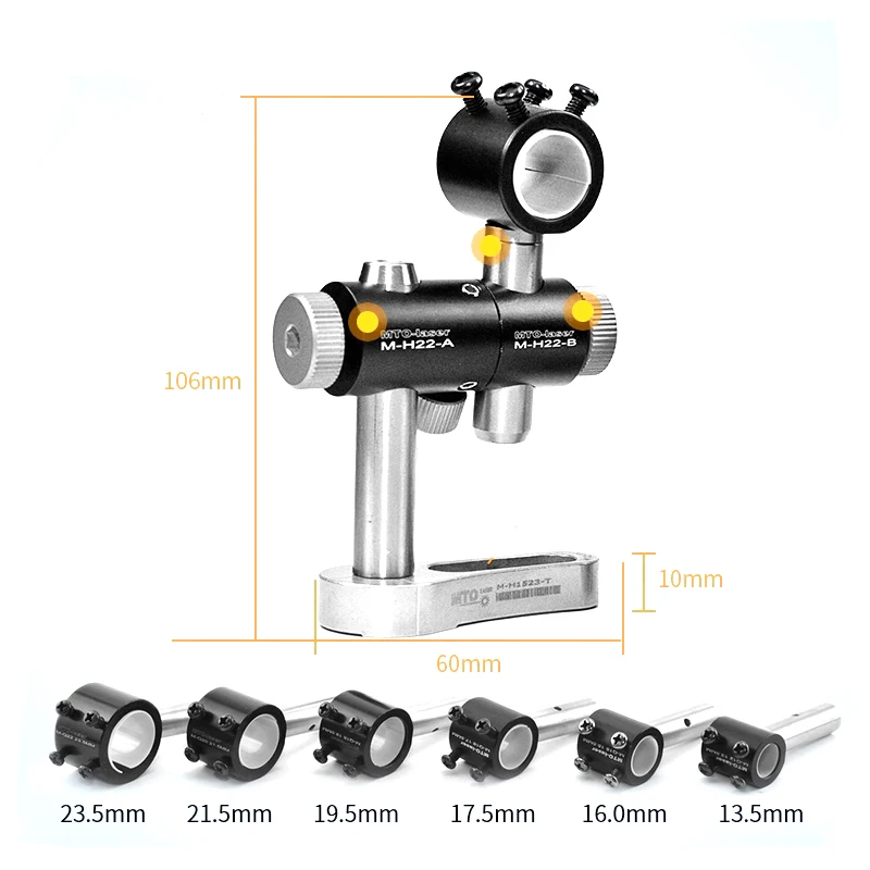 

Three-Axis Adjustable Laser Module/Torch Holder/Clamp/Mount 6 Sizes For Choice