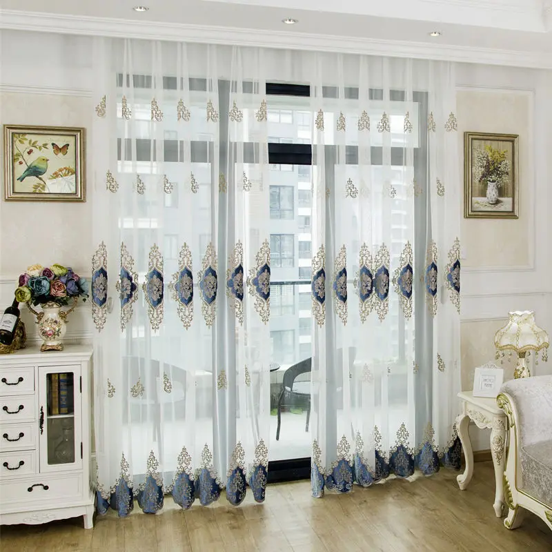 Европейский светильник роскошный современный стиль с Флокированной вышивкой