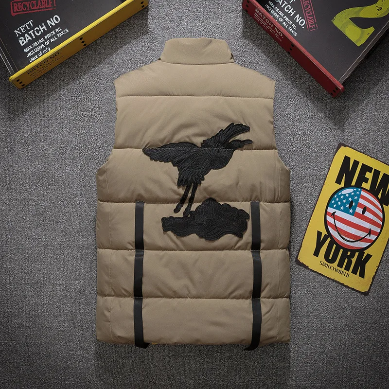Новинка стильный осенне-зимний жилет для мужчин высокое качество капюшон теплая