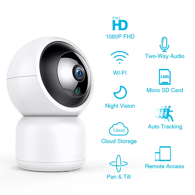 1080P автоматическое отслеживание облако беспроводной WiFi безопасности CCTV камера