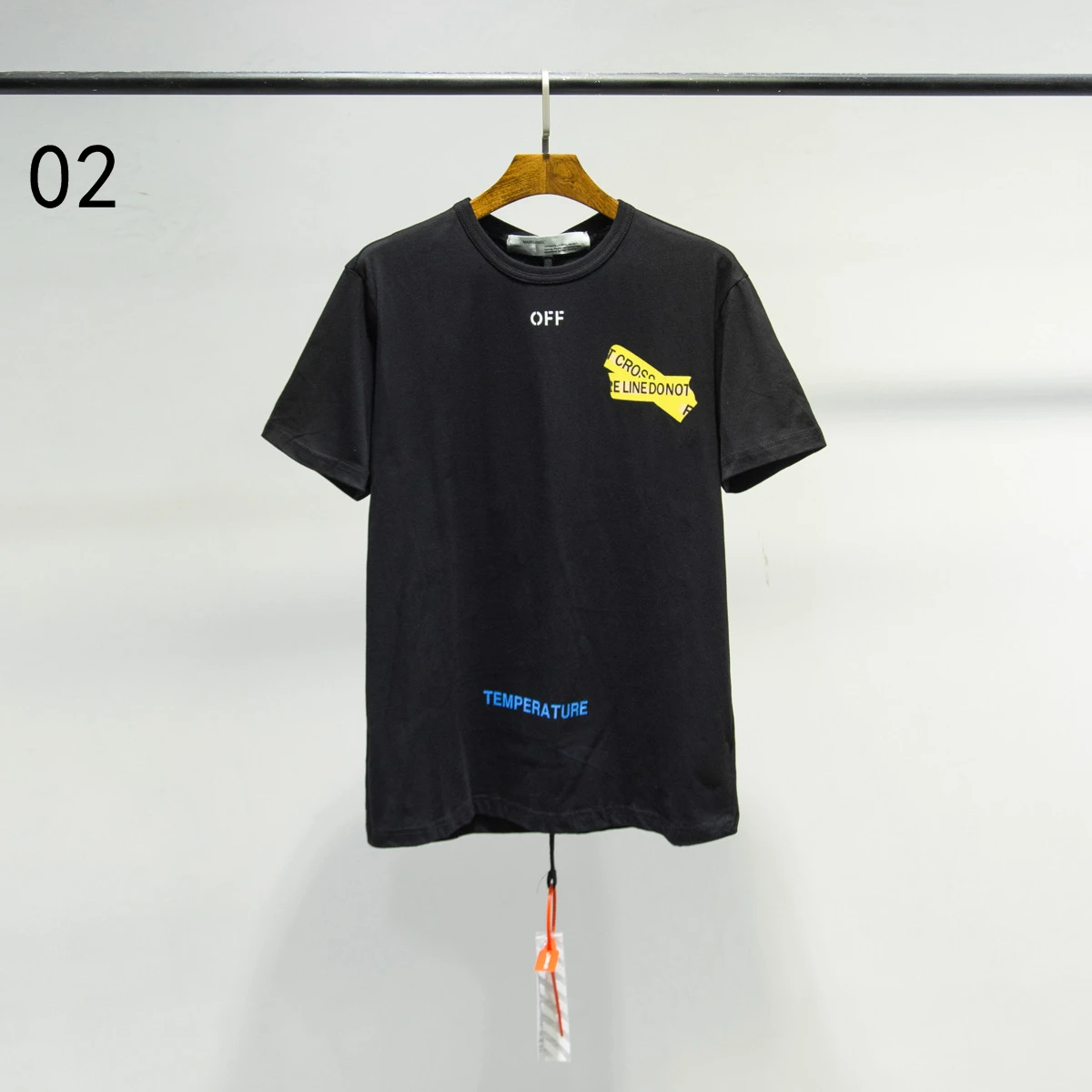 

Street Hip hop T Shirt Mens Black And White Cordon 100% cotton T-shirts Summer Skateboard Boy Skate Tee off white T shirt