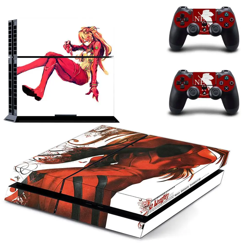 Наклейка s Neon Genesis Evangelion наклейка для PS4 PS 4 игровая станция Pegatinas консоли playstation и 2