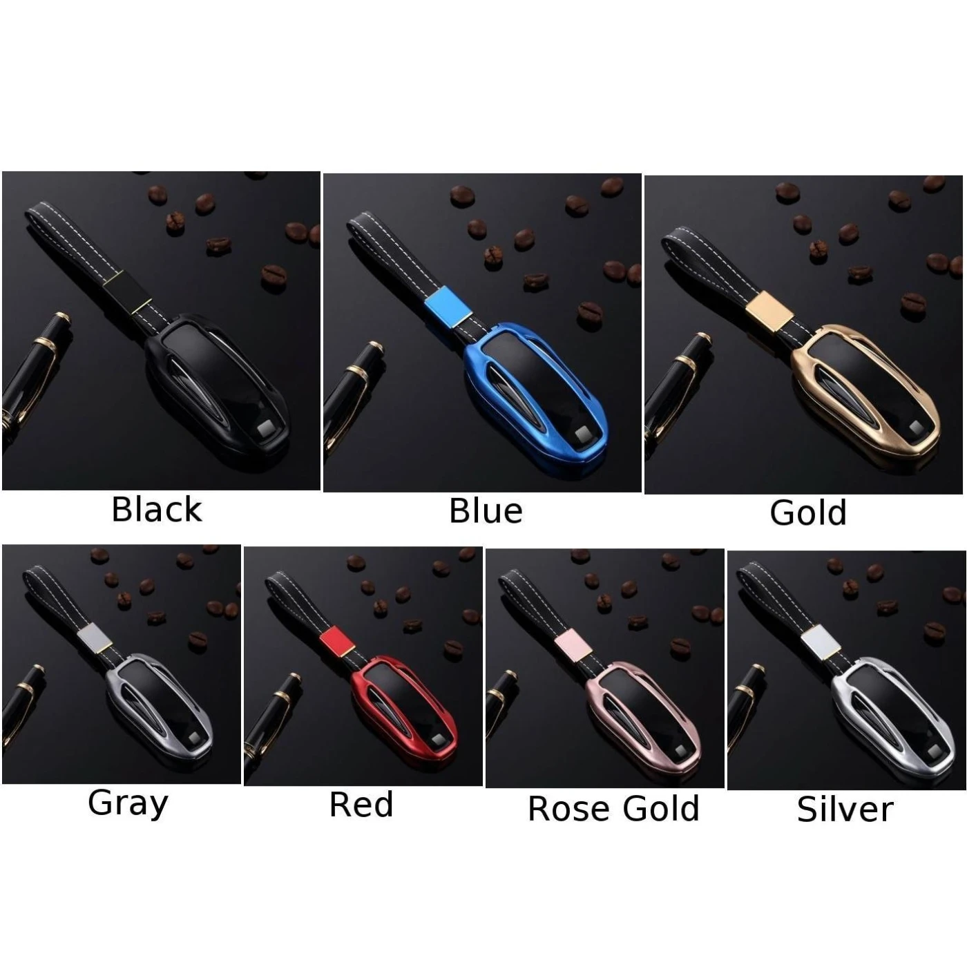 Защитный чехол для ключа автомобиля кольцо ключей из алюминиевого сплава модели