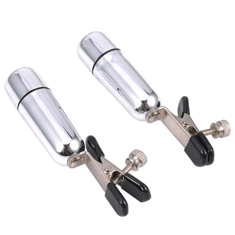 Вибрирующие металлические зажимы для клитора и Лаба вибратор интимные игрушки