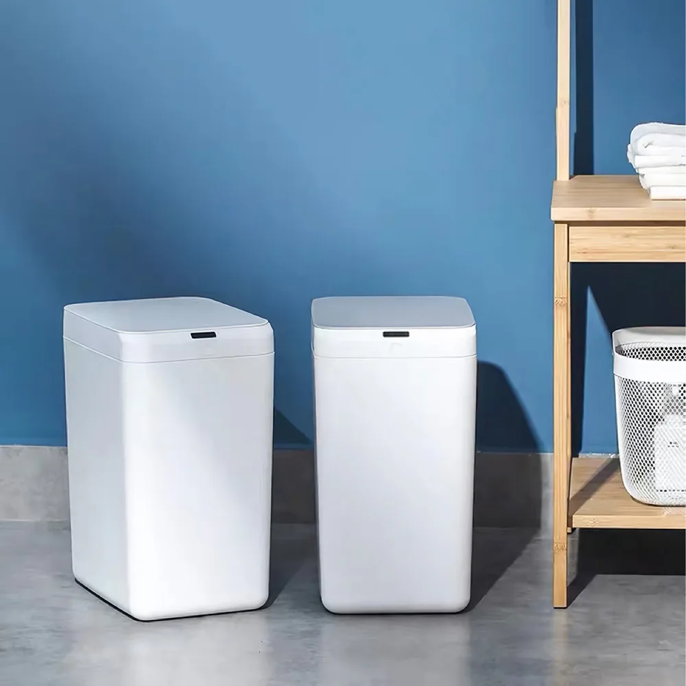 

12L Smart Trash Can 0.3s Automatic Induction Dustbin Large Capacity Trash Can Home Intelligent Electric Garbage Bin Waste Bin