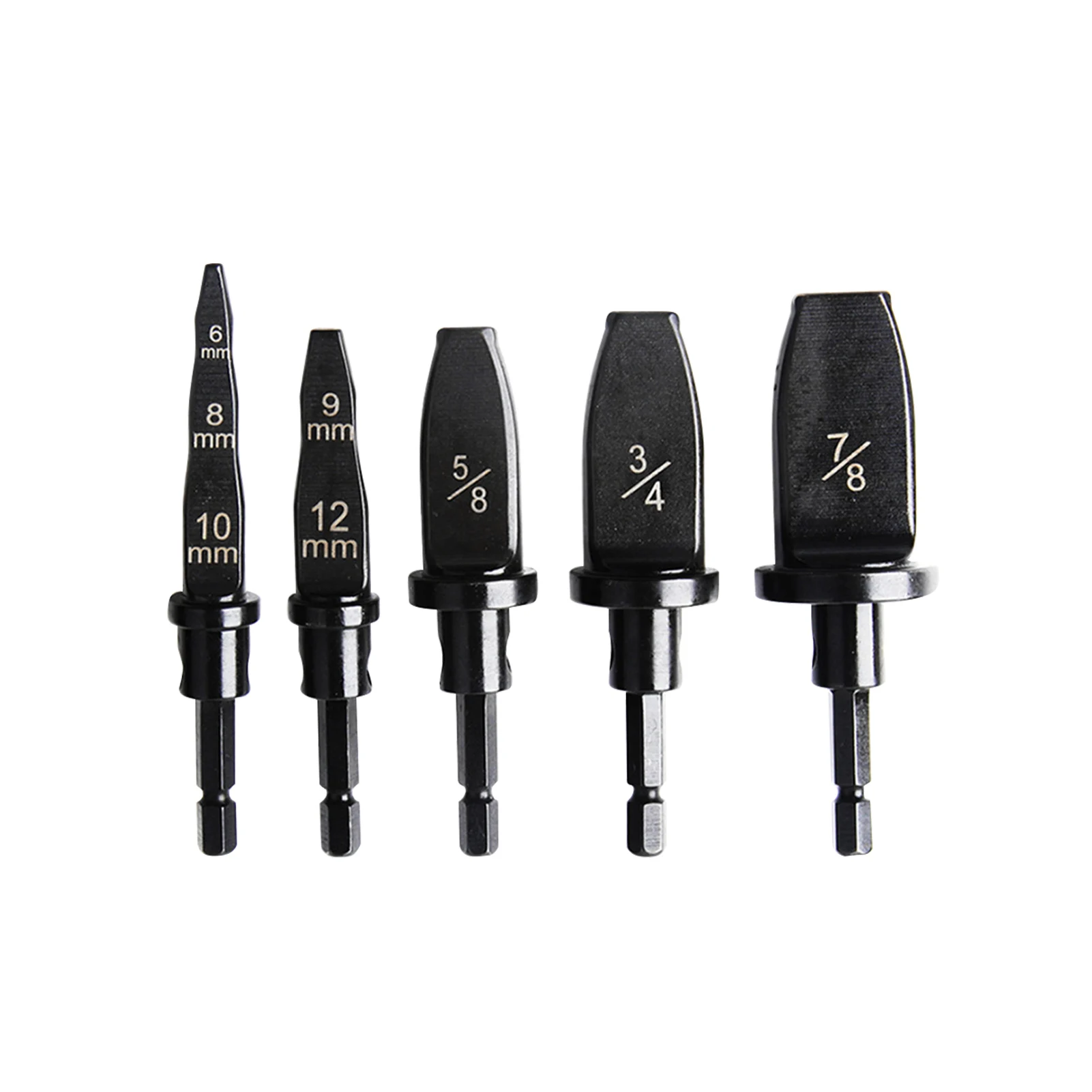 

5pcs Drill Bit Pipe Expander Air Conditioner Hex Handle Manual Tube Support Swaging Tool Set Metric Durable Professional Repair