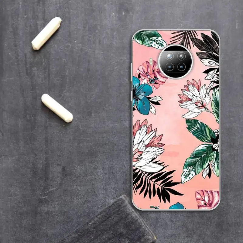 

Phone Case For Xiaomi Redmi note 10 t 8 9 pro lite 11 summer cartoon animal aesthetics pattern flower