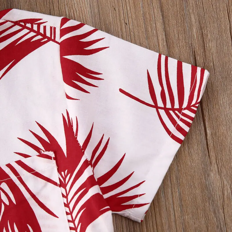 Pudcoco детское летнее платье для маленьких детей Детская одежда мальчика комплект