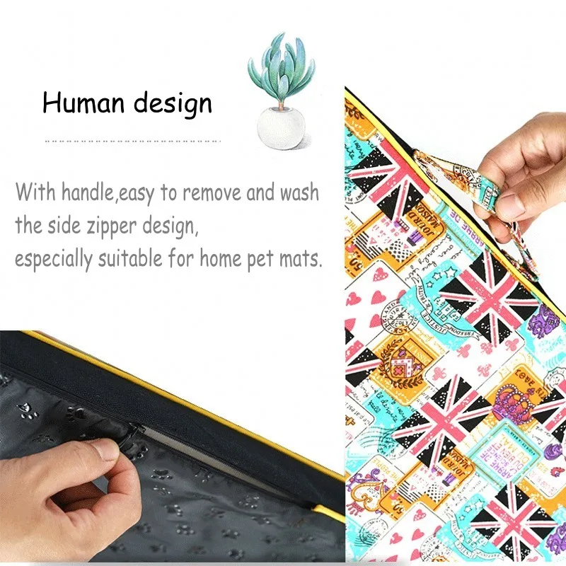 

Cartoon Pet Mat Soft Dog Bed Filling Sponge Thicken Warm Dog Cushion House For Small Medium Large Dogs Pad Pets Supplies