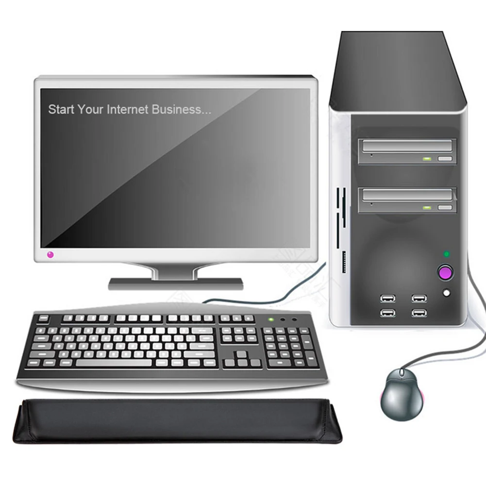 Нескользящий мягкий коврик для клавиатуры из искусственной кожи с 87/104 клавишами