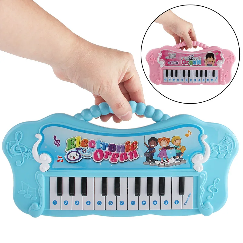 

Cute Children Piano Mini Electronic Organ MusicTeaching Keyboard With Microphone Educational Toy Musical Instrument