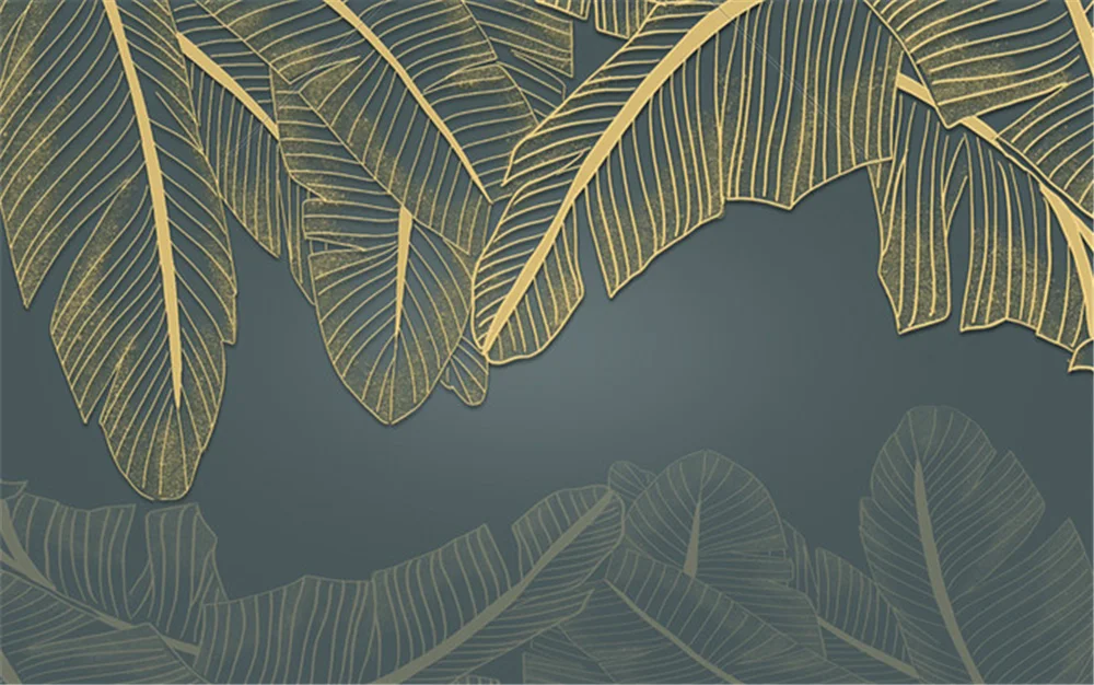 

Milofi custom wallpaper mural 3d Nordic abstract plant mural background wallpaper mural