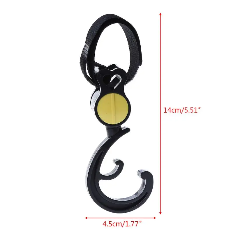 

2 Pcs/Set Baby Stroller Hook Strong Powerful Hooks Shopping Bag Storage Hanging Hanger Cart Carriage Multi-functional