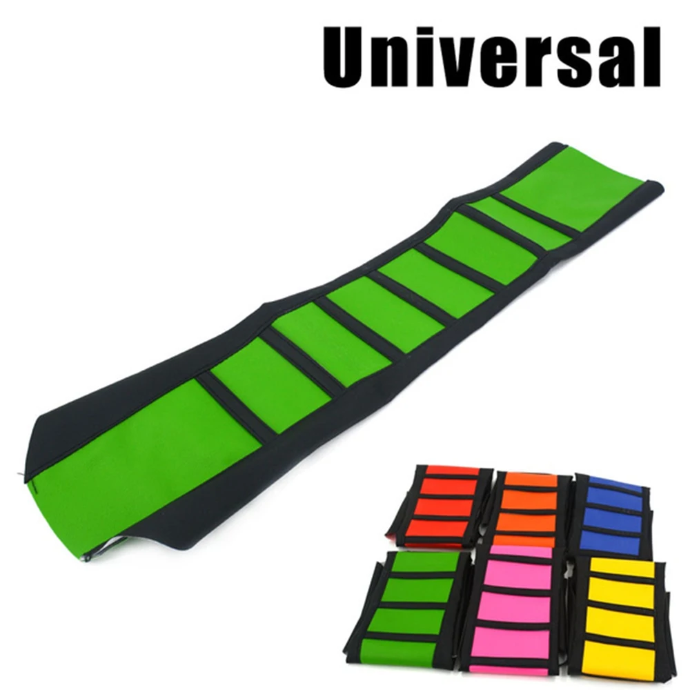 

Motorcycle Universal Seatcover Pro Ribbed Rubber Anti Slip Leather Gripper Soft Seat Cover For HONDA YAMAHA SUZUKI KAWASAKI KTM