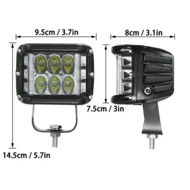 

1PC For 4x4 4Inch 60W Led Pods Driving Fog Off-road LED Work Light Side Shooter Styling Rescue Truck SUV Car Led Bar