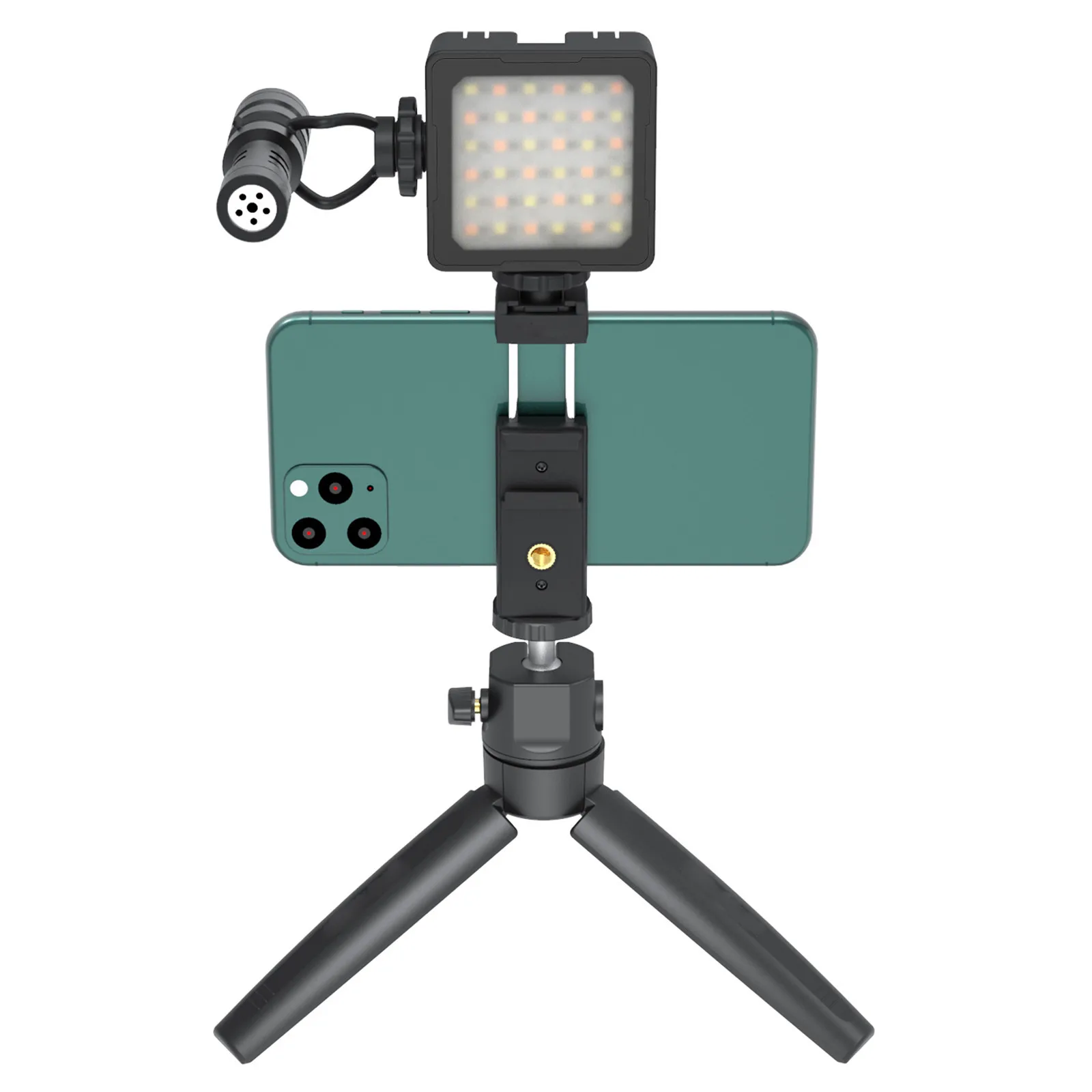 Скидка Штатив с держателем освещение микрофон сотовый Камера видео комплект для Living конференц Запись Vlog прямые трансляции инструменты для ухода з...