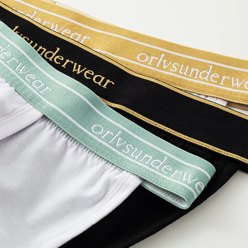 

ORLVS Men Briefs Underpants Cotton Breathable Sexy Gay Underwear Cueca Bikini Slip Homme U Convex Pouch Male Panties OR6220