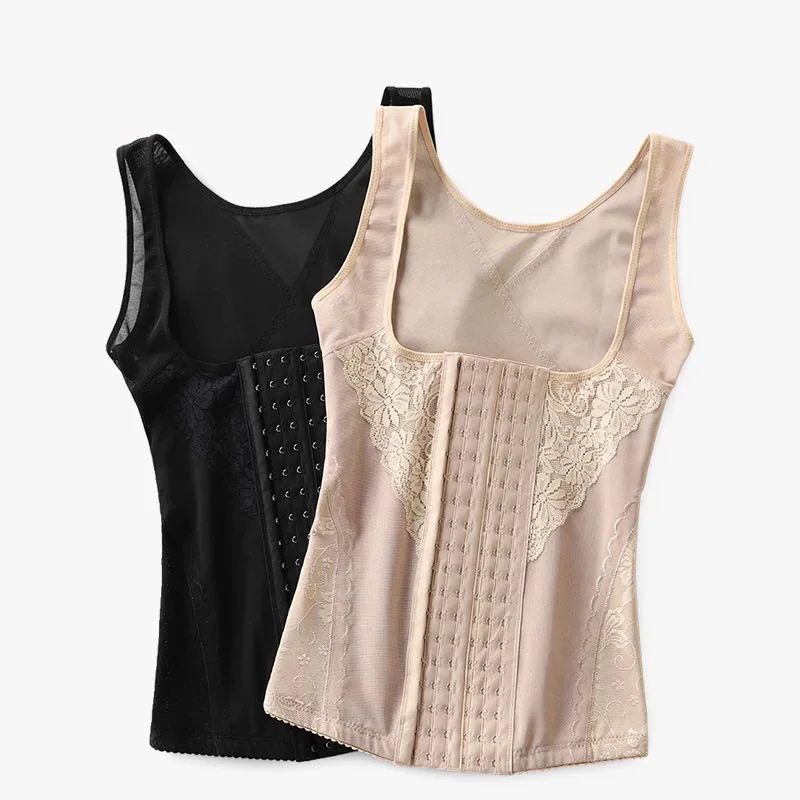 

Body Shaper Waist Cincher Tummy Push Up Adjustable Shoulder Strap Smooth Waist Trainer Vest Corset Hook