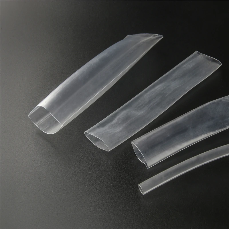 Прозрачная термоусадочная трубка 10 метров для усадки оберточная комплекты