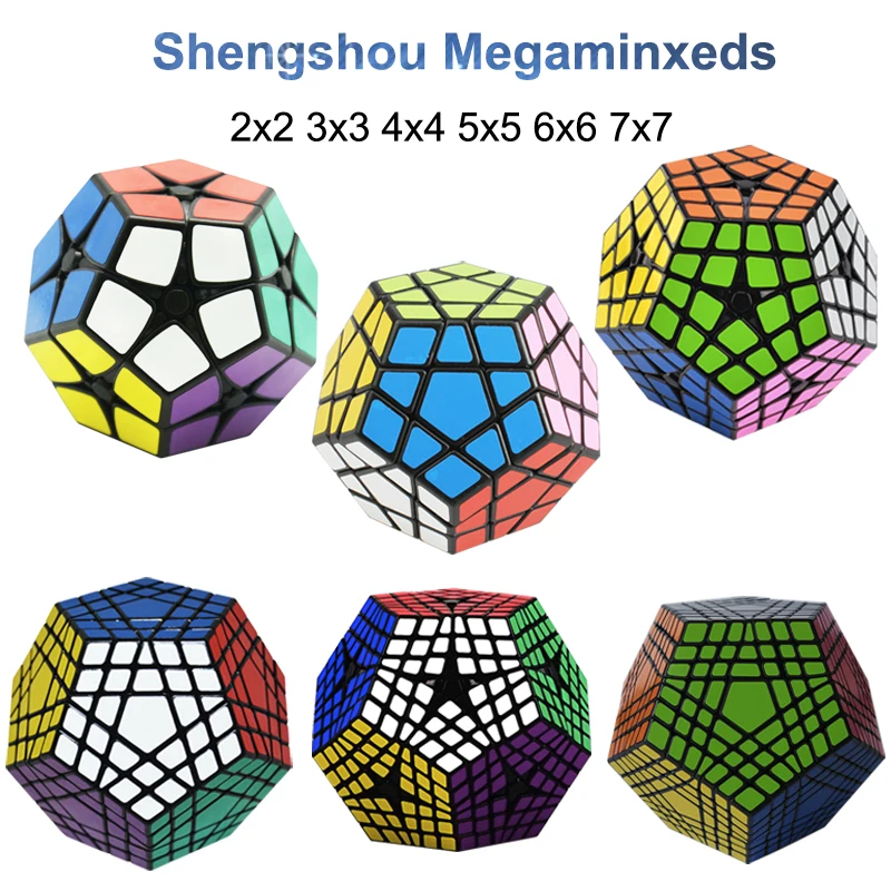 Кубик магический Shengshou Megaminxeds 2x2 3x3 4x4 5x5 6x6 7x7 скоростной кубик головоломка без