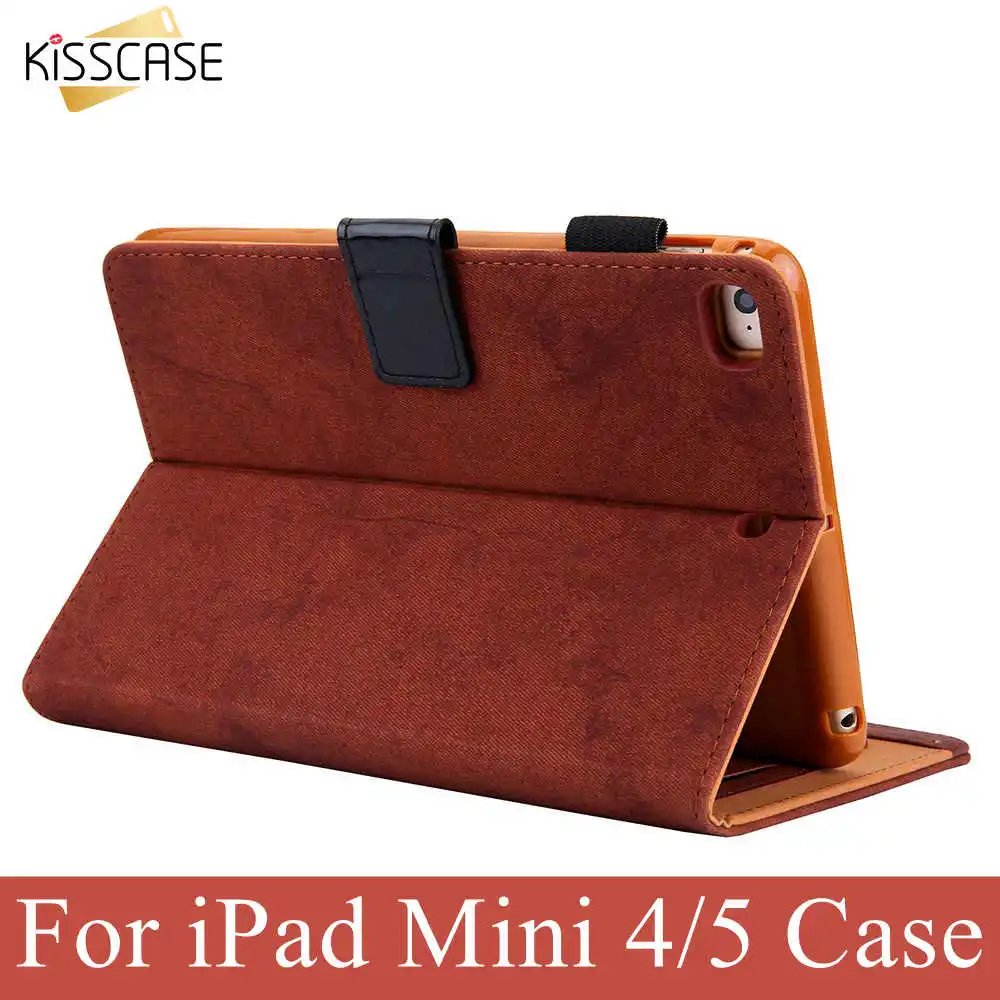 KISSCASE Чехол для iPad Mini 4 чехол mini 5 Funda 360 градусов вращающийся умный mini4 Capa роскошный