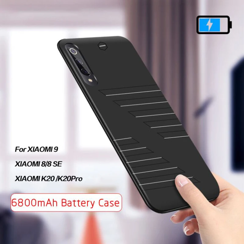 Тонкий чехол с зарядным устройством 6800 мАч для Xiaomi Mi 9 8 SE Redmi K20 Pro K20Pro чехол|Чехлы