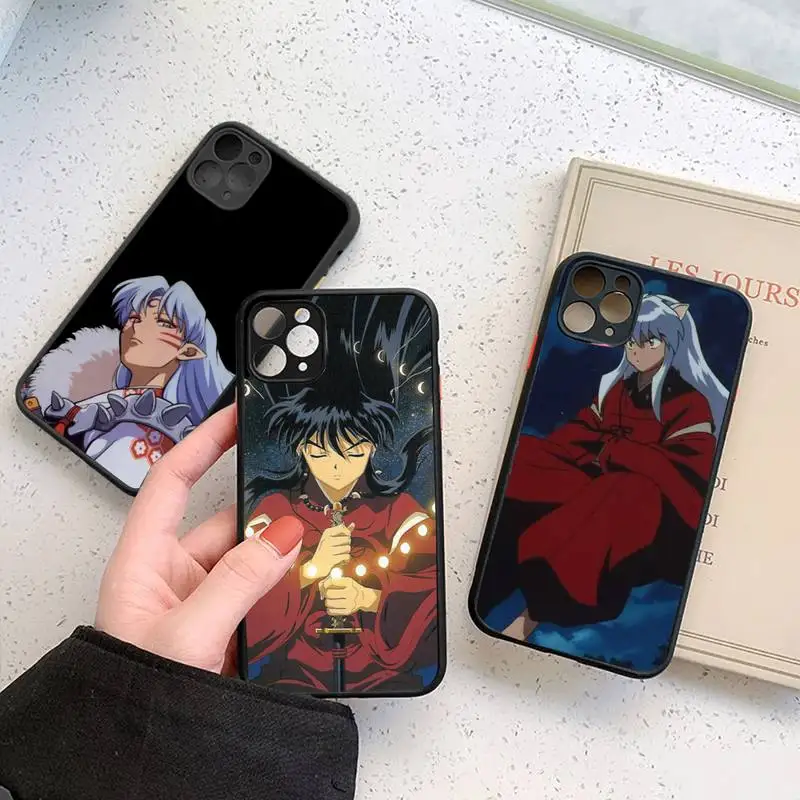 

Inuyasha Japan Anime Phone Case Matte Transparent for iPhone 7 8 11 12 s mini pro X XS XR MAX Plus coque