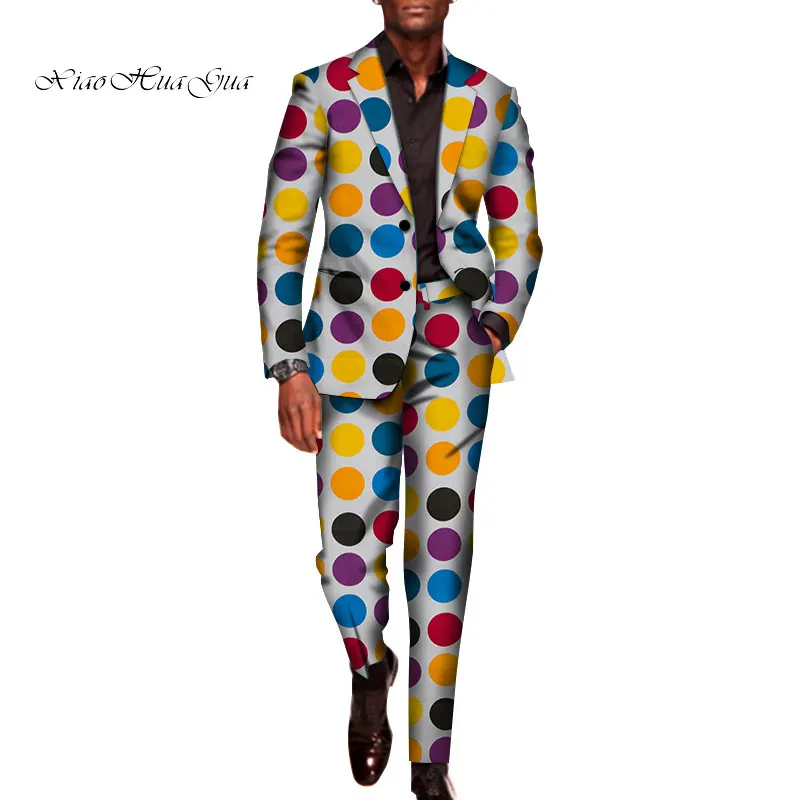 Комплект из 2 предметов для мужчин традиционная африканская одежда костюмы со