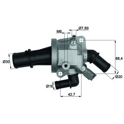 

THERMOSTAT 88 C ALBEA-PAL-DBL-CORSA.C 1.3mjet * Z13DT *