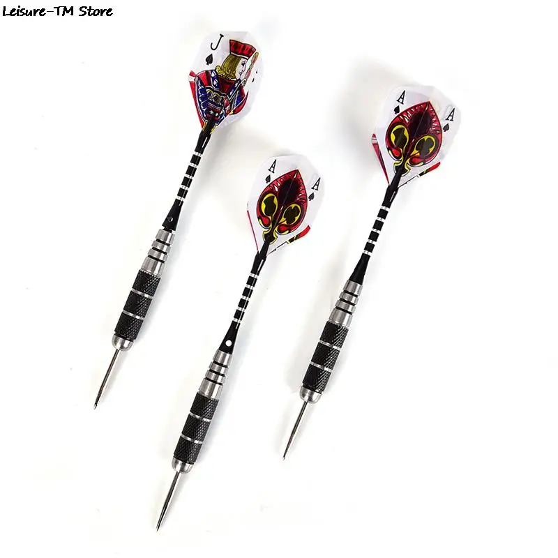

3Pcs/Set Tungsten Steel Needle Tip Darts With Dart Flights Sports New Selling