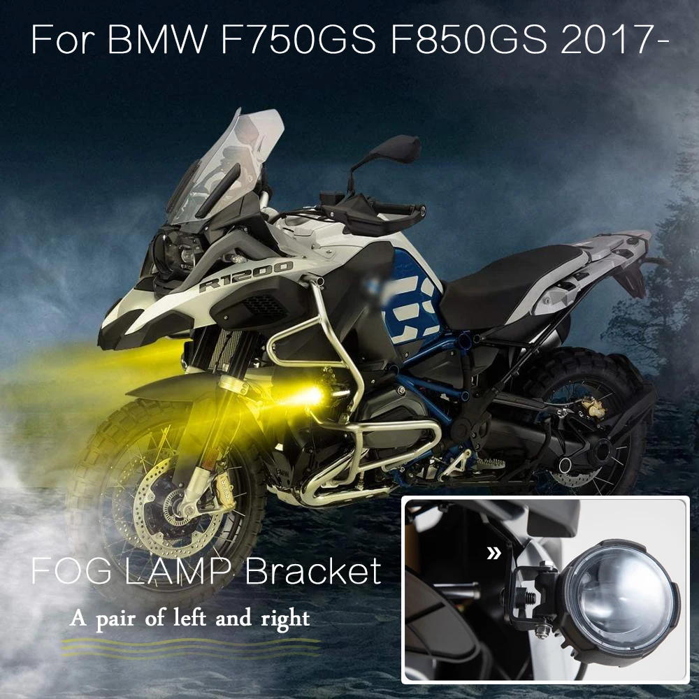 

For BMW F750GS F850GS F 750 GS F 850 GS 2017 - New LED Spot Work Light Mounting Brackets A pair of left and right