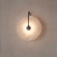 nordic minimalist marble led wall lampcreative luxury corridor hotel staircase bedroom bedside decorative wall sconce