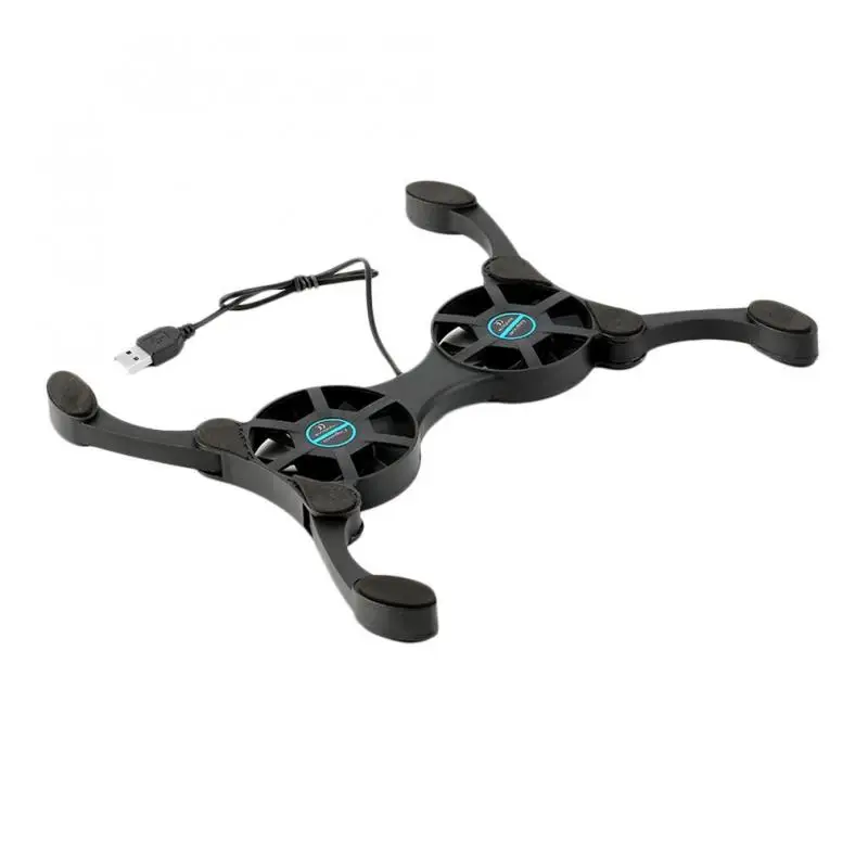 

Double Fans Mini Octopus Notebook Cooler Foldable USB Laptop Cooling Pads Cooling Pad For 7-15 Inch Notebook Laptop DJ