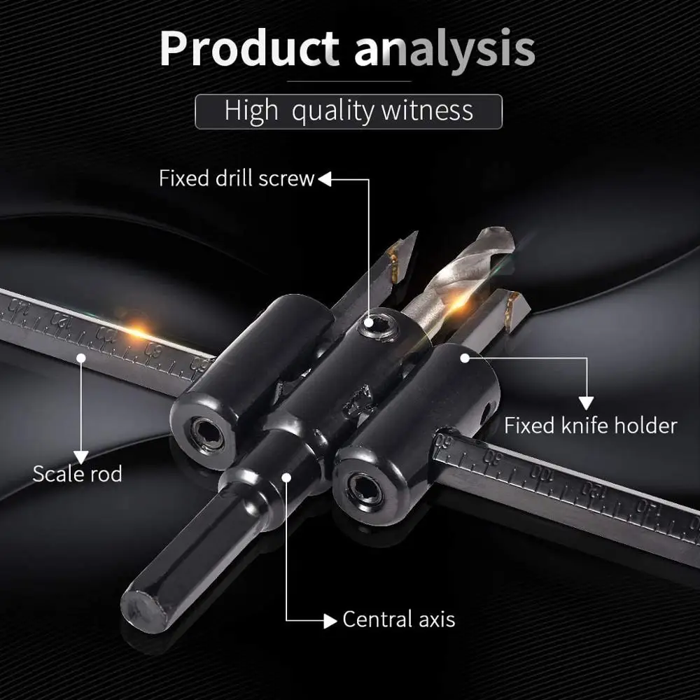 30 мм 200 деревообрабатывающий нож Отрегулируйте дерево Круг Отверстие пила Резак