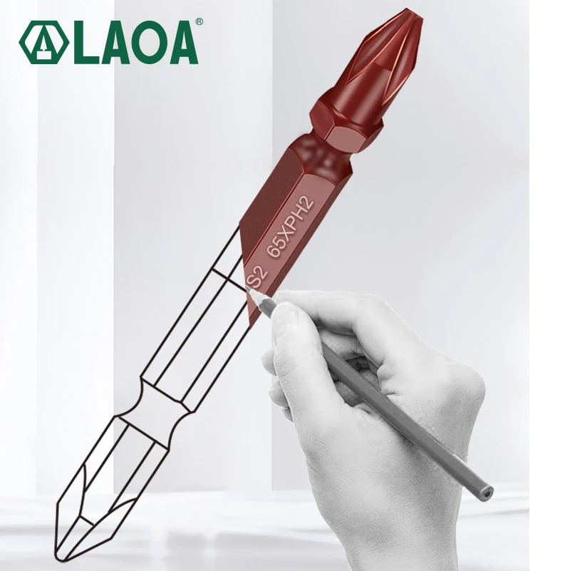 LAOA Ph2 электрическая отвертка бит 1 шт. S2 легированная сталь 65 мм/100 мм/150 мм/200 мм/250