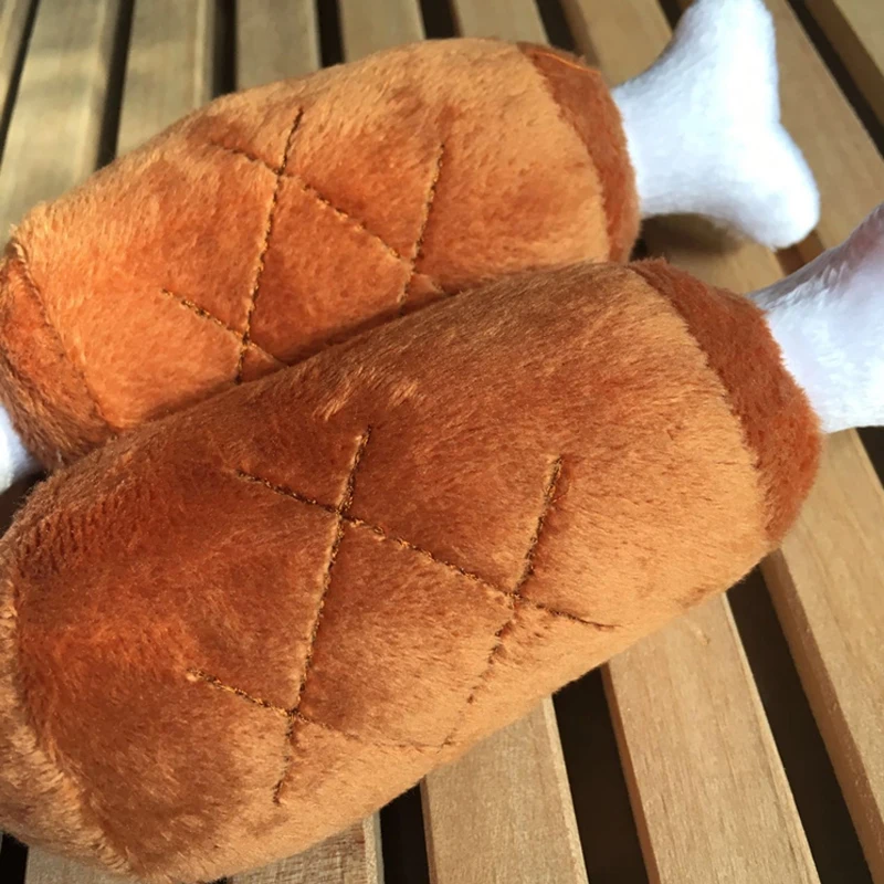 

2020 New Arrive Hot Selling 1PC Chicken Legs Plush Toys Interactive Sound Toys funny time Good Quality