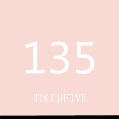 TOUCHFIVE 168 цветов одиночные художественные маркеры Кисть ручка эскиз на спиртовой основе маркеры двойная головка манга ручки для рисования товары для рукоделия - Цвет: 135-pale cherry pink