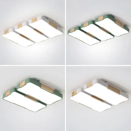 Китайский стиль деревянный светодиодный белый Потолочный светильник