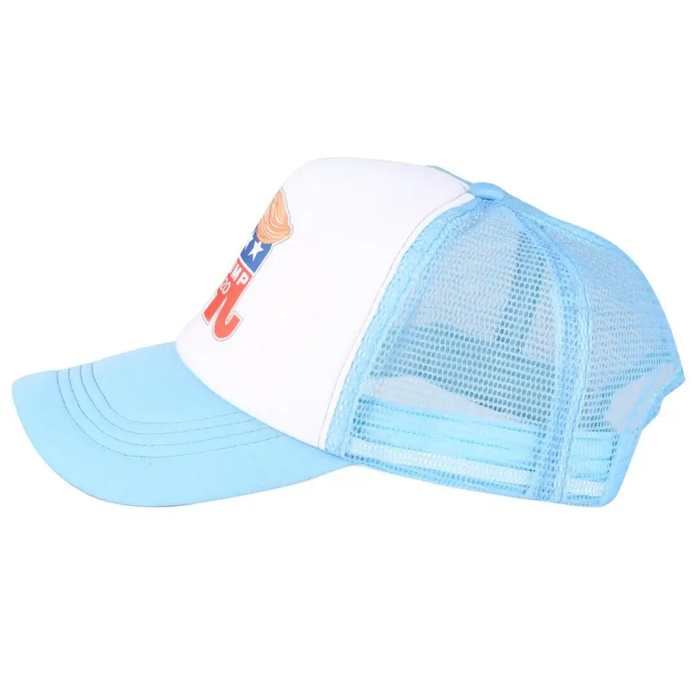 Легкие голубые кепки Trump 2020 Америка Женская Бейсболка в сеточку женская мужская