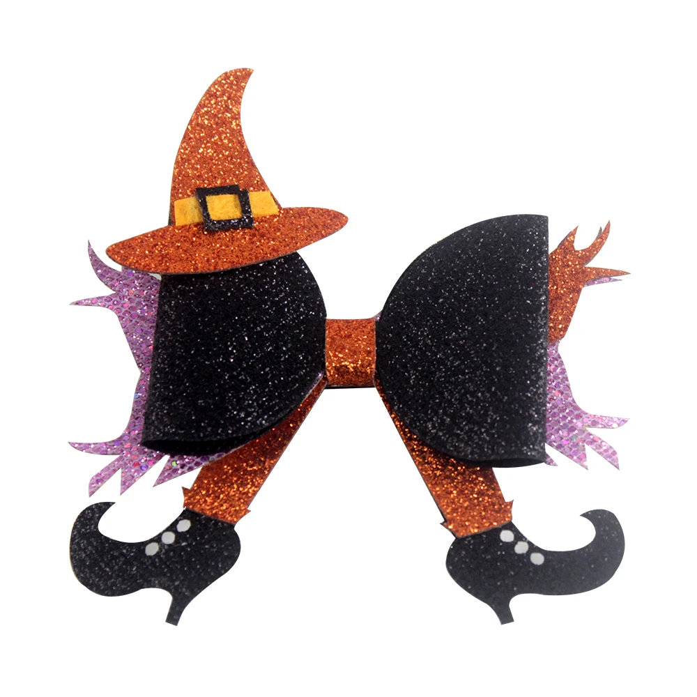 Новинка 4-дюймовая Рождественская шляпа ботинки банты для волос облачные