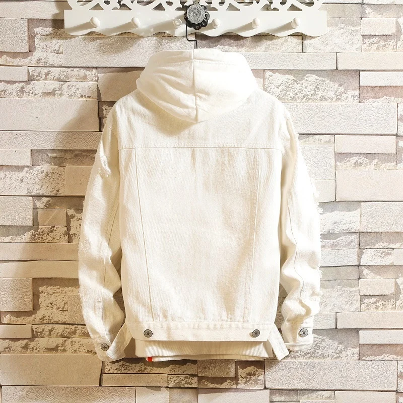 Мужские джинсовые пальто весна осень модные Молодежные повседневные ковбойские