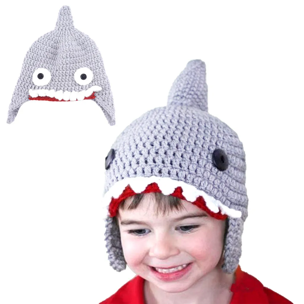 Детская зимняя шапка вязаная шарф комплект Милая шерстяная с рисунком на